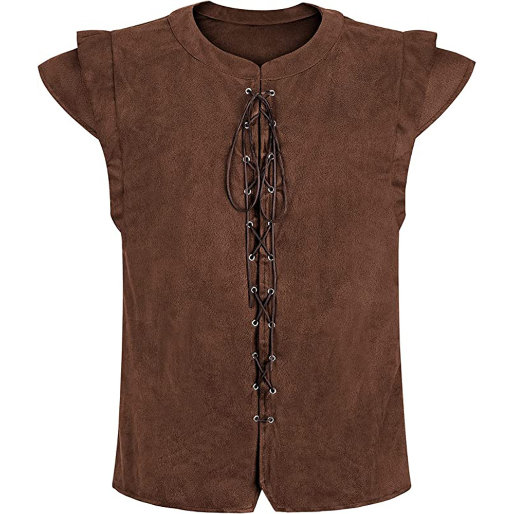 Ethnic Wear - Футболка из замши в стиле викингов
