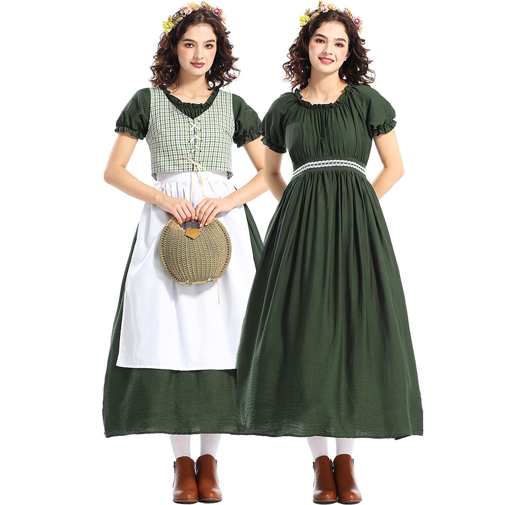 Ethnic Wear - Костюм пионера на Хэллоуин: зеленое клетчатое