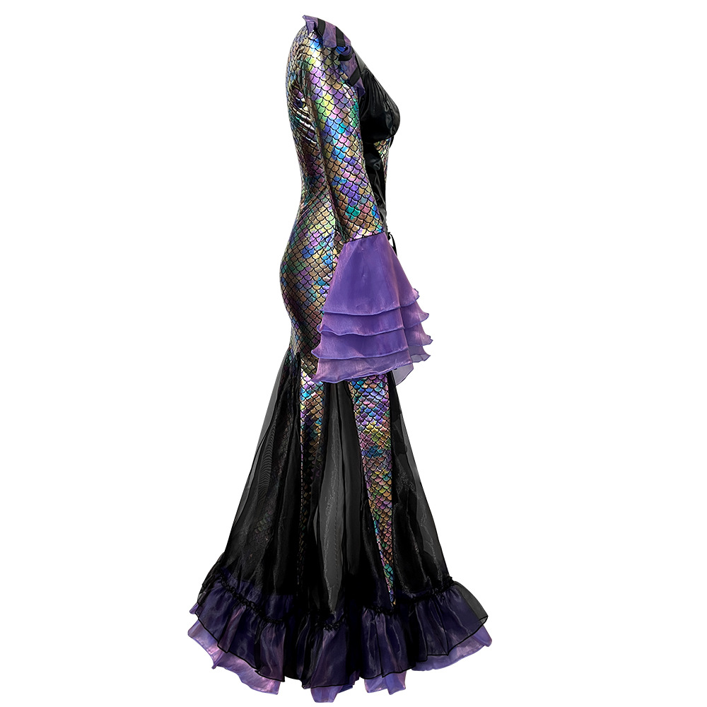 Длинное платье-русалка темного – обзор и цена Ethnic Wear